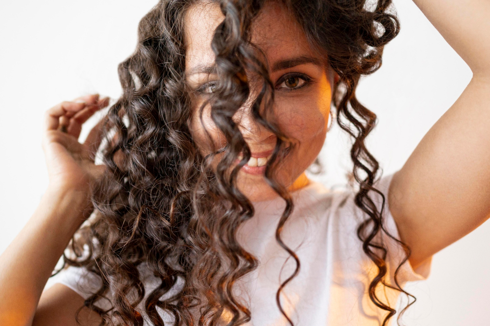 curly-woman-playing-with-her-hair-close-up
