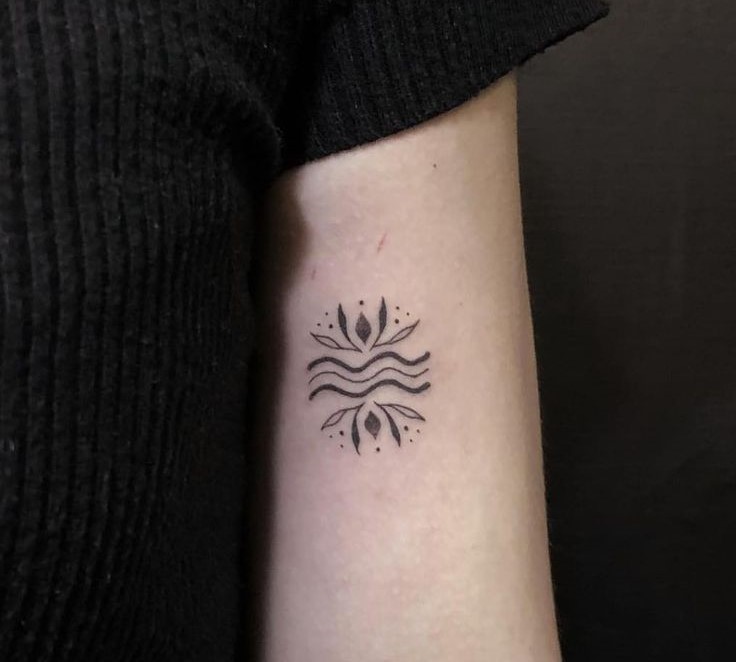 32 Simple and Beautiful Aquarius Tattoos