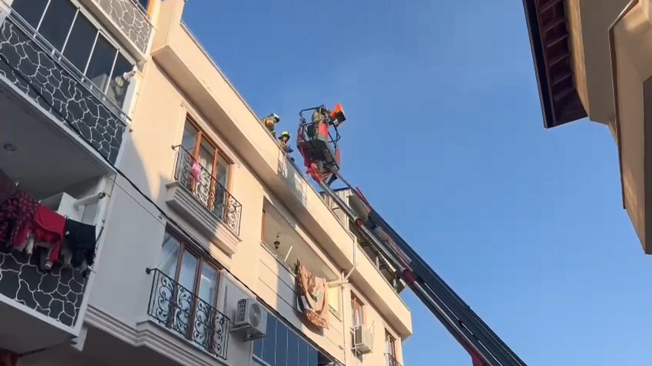 3 katlı binada yangın!