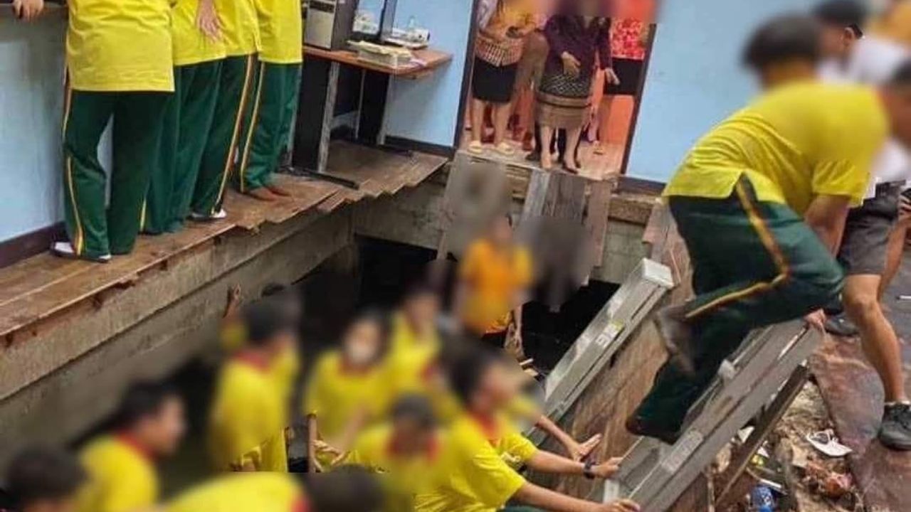 Tayland'da sınıf çöktü: 2 yaralı