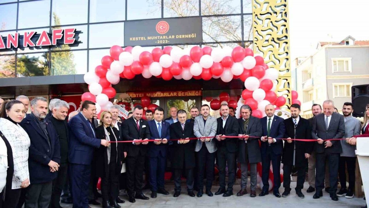 Kestel Muhtarlar Derneği’nin yeni binası açıldı