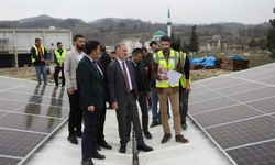 İnegöl'de 558 adet güneş enerji paneli kuruldu