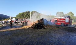 Römork yangını, 110 balya kül oldu