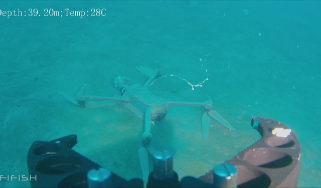 Değeri 230 bin TL olan dron su altından kurtarıldı